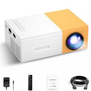 Amorxia "Mini-Projektor Tragbarer 1080P Heimkino-Beamer mit Smartphone / PS4" Mini-Beamer