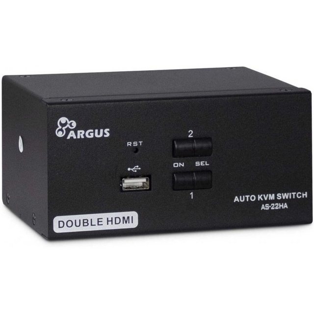 Inter-Tech Audio / Video Matrix-Switch IPC AS-22HA – KVM Switch – schwarz