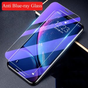 For iPhone SE 2020 Glass For Apple iPhone 12 11 13 14 Pro Max Plus Mini X XR XS Max Anti Blue Tempered Glass Screen Protector
