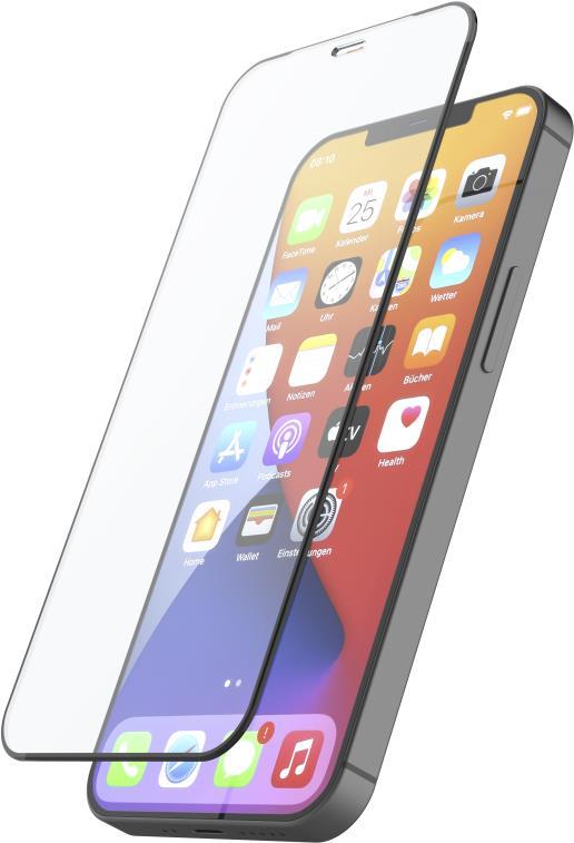 Hama Prime Line – Bildschirmschutz für Handy – Vollbildschirm – 3D – Glas – Rahmenfarbe schwarz – für Apple iPhone 13 mini (00213008)
