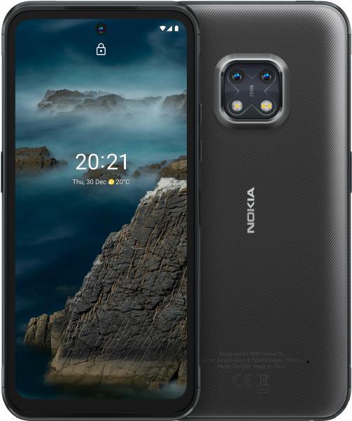 Nokia XR20 – Smartphone – Dual-SIM – 5G NR – 64GB – 16,90cm (6,67) – 2400 x 1080 Pixel – RAM 4GB – 2 x Rückkamera 8 MP Frontkamera – Android – Granit (VMA750J9DE1CN0)