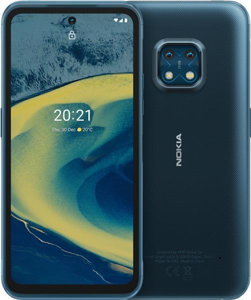 Nokia XR20 – Smartphone – Dual-SIM – 5G NR – 64GB – 16,90cm (6,67) – 2400 x 1080 Pixel – RAM 4GB – 2 x Rückkamera 8 MP Frontkamera – Android – Ultra Blue (VMA750J9DE1LV0)