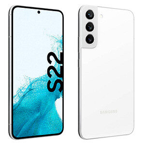 SAMSUNG Galaxy S22 Dual-SIM-Smartphone phantom weiß 256 GB