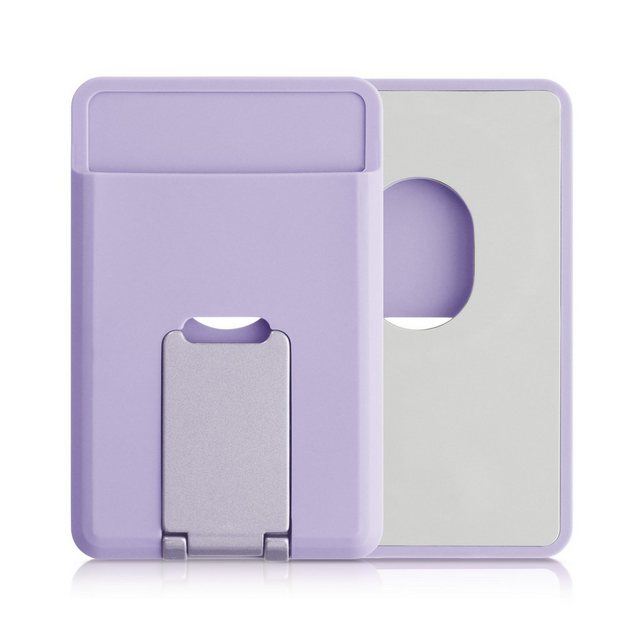kwmobile Kartenhalter kompatibel mit Apple iPhone 15 / 14 / 13 / 12 Serie Halterung, (1-tlg., Kartenfach Halter magnetisch mit Standfunktion – Handy Kartenetui aus)