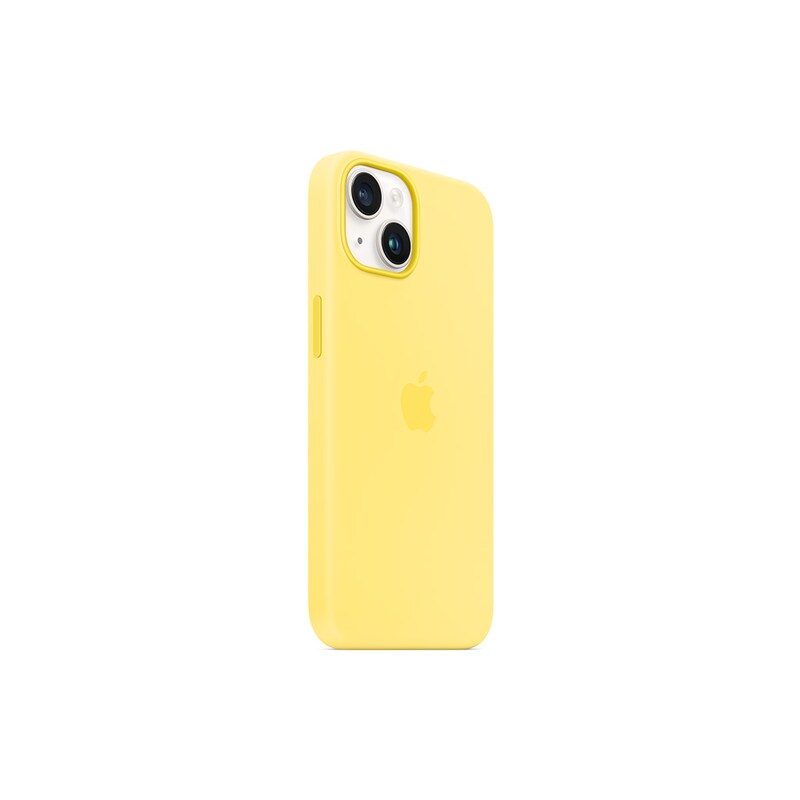 Apple Original iPhone 14 Silikon Case mit MagSafe Kanariengelb