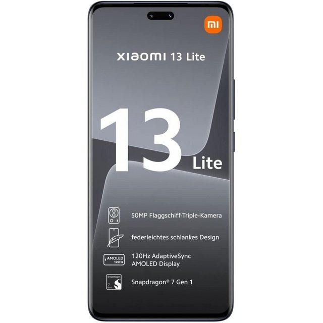 Xiaomi 13 Lite 5G 128 GB / 8 GB – Smartphone – black Smartphone (6,5 Zoll, 128 GB Speicherplatz)