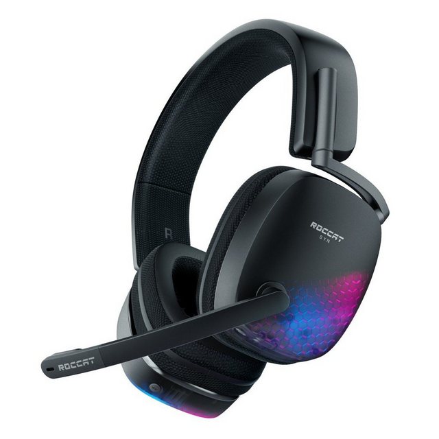 ROCCAT Over-Ear-Gaming-Headset “Syn Max Air”, Schwarz Gaming-Headset (Mikrofon abnehmbar)