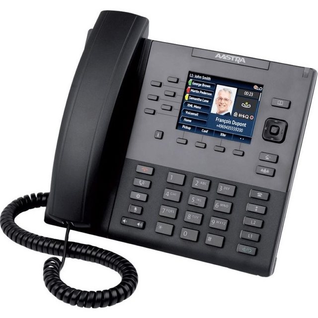 Mitel 6867i – Telefon – schwarz Kabelgebundenes Telefon