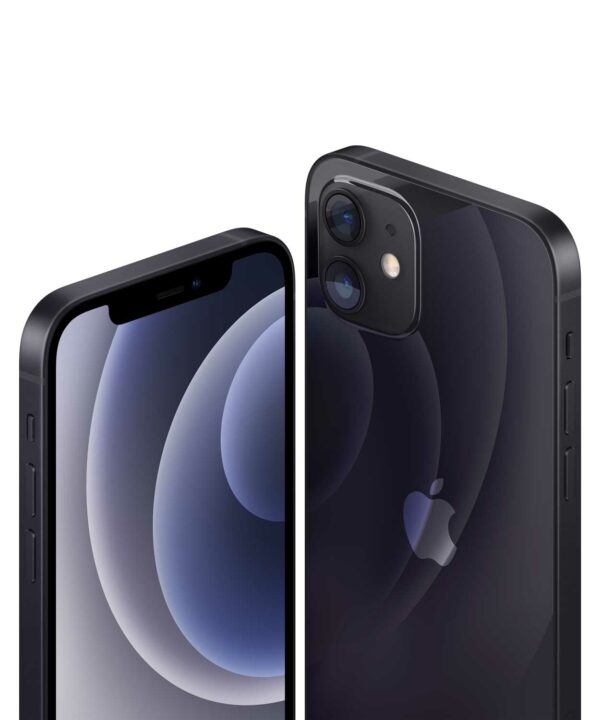 Apple iPhone 12 - Smartphone - Dual-SIM - 5G NR - 64GB - CDMA / GSM - 6.1 - 2532 x 1170 Pixel (460 ppi (Pixel pro )) - Super Retina XDR Display (12 MP Vorderkamera) - 2 x Rückkamera - Schwarz (MGJ53ZD/A)