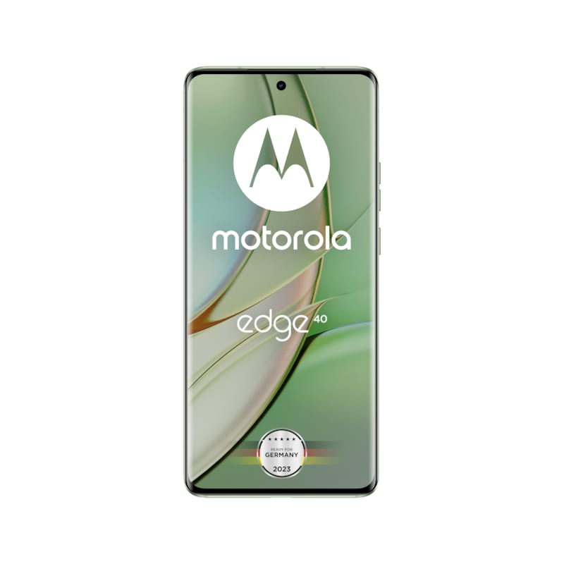 Motorola edge40 8/256 GB Android 13 Smartphone veganes Leder grün