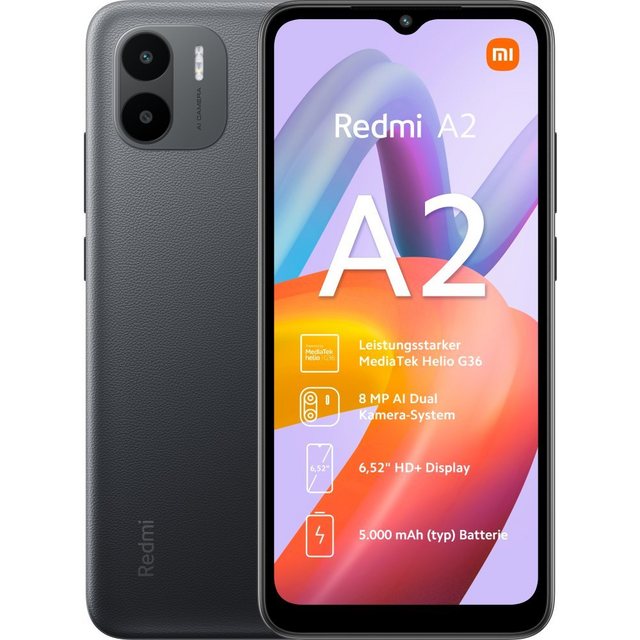 Xiaomi Redmi A2 2GB + 32GB Black Smartphone