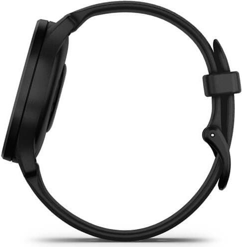 Garmin vívomove Sport – Black with slate accents – intelligente Uhr mit Band – Silikon – Handgelenkgröße: 125-190 mm – einfarbig – Bluetooth, ANT+ – 19 g (010-02566-00)