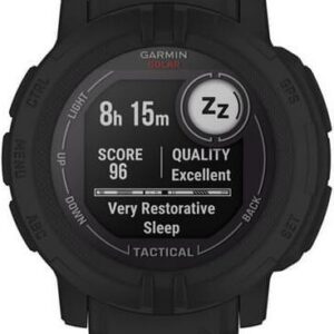 Garmin Instinct 2 Solar - Tactical Edition - 45 mm - schwarz - Sportuhr mit Band - Silikon - Handgelenkgröße: 135-230 mm - einfarbig - 32MB - Bluetooth, ANT+ - 53 g (010-02627-03)