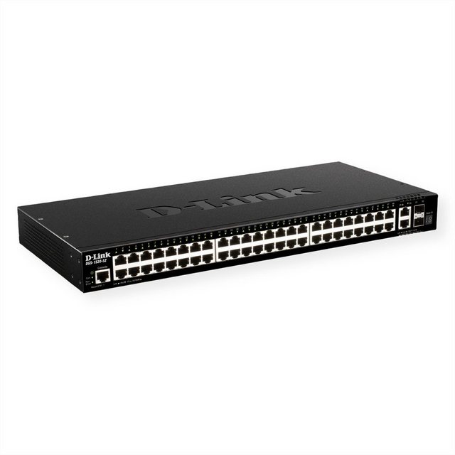D-Link DGS-1520-52/E 52-Port Smart Managed Gigabit Stack Switch 4x 10G Netzwerk-Switch