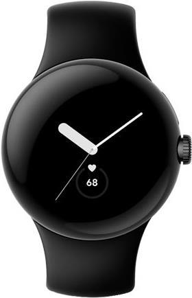 Google Pixel Watch – 41 mm – Mattschwarz – intelligente Uhr mit Active Armband – Flouroelastomer – Obsidian – Bandgröße: L – 32GB – Wi-Fi, NFC, Bluetooth – 4G – 36 g (0840244600044)