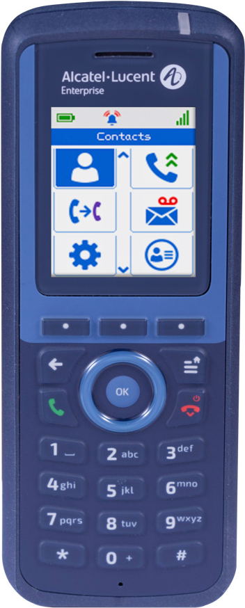 Alcatel-Lucent 8254 DECT – Schnurloses Digitaltelefon – IP-DECTGAP – Blau