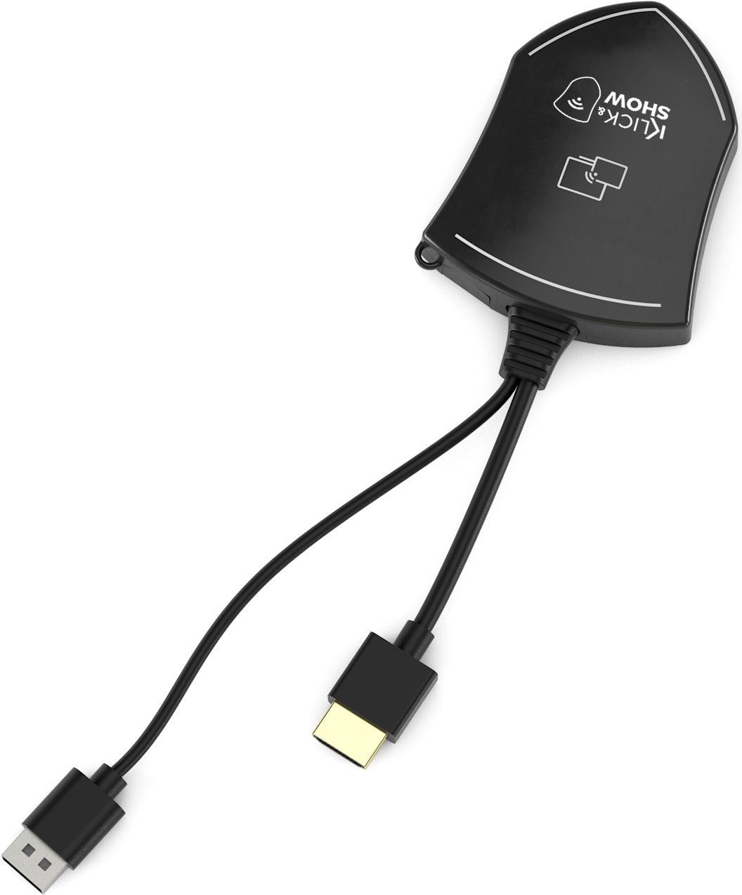 Kindermann KLICK & SHOW K-FX HDMI Kit – Drahtlos-Conferencing System – mit 2 HDMI Transmittern – Dongle – Graphit – Aluminium – 3840 x 2160 Pixel – 1280 x 720 (HD 720),1920 x 1080 (HD 1080),3840 x 2160 – 720p,1080p,2160p (WMB-P245+WMT-H)