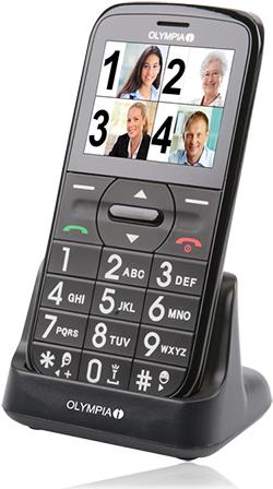 OLYMPIA Happy II – Mobiltelefon – Dual-SIM – microSDHC slot – GSM – TFT (2213)