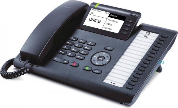 Unify OpenScape Desk Phone CP400T – VoIP-Telefon – dreiweg Anruffunktion – SIP – Schwarz (L30250-F600-C436)
