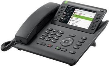 Unify OpenScape Desk Phone CP700 – VoIP-Telefon – mit Bluetooth-Schnittstelle – dreiweg Anruffunktion – SIP – Schwarz