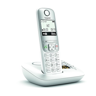 Gigaset A690A – Schnurlostelefon – Rufnummernanzeige, Anrufbeantworter weiß