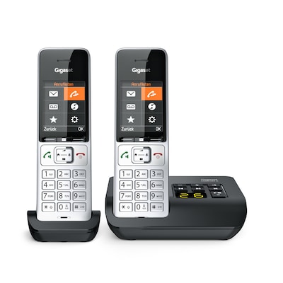 Gigaset Comfort 500A Duo – Schnurlostelefon- Rufnummernanzeige, Anrufbeantworter