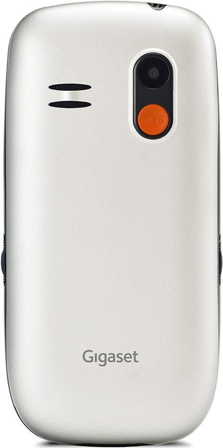 Gigaset GL390 – Feature Phone – Dual-SIM – RAM 32MB / Interner Speicher 32MB – microSD slot – 220 x 176 Pixel – rear camera 0,3 MP – Pearl White (S30853-H1177-R103)
