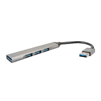 4smarts 4in1 Hub 3x USB-A 2.0, 1x USB-A 3.0 spacegrau