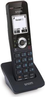 snom M110SC – Schnurloses VoIP-Telefon mit Rufnummernanzeige – DECT – dreiweg Anruffunktion – SIP, RTP, SRTP – Schwarz (4610)