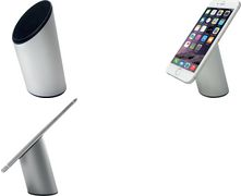 helit Smartphone-Ständer the magic stand, silber aus Aluminium, für Smartphone mit & ohne Schutzhülle bis zu – 1 Stück (H2380000)