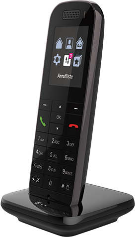 Deutsche Telekom Speedphone 52 – Schnurloses Erweiterungshandgerät – mit Bluetooth-Schnittstelle – DECTCAT-iq – Schwarz (40863129)