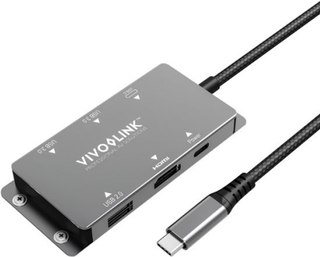 Vivolink VLUSBCHUB – 2.0/3.2 Gen 1 (3.1 Gen 1) – USB Typ-C – HDMI-Ausgang – DisplayPorts ausgang (VLUSBCHUB)