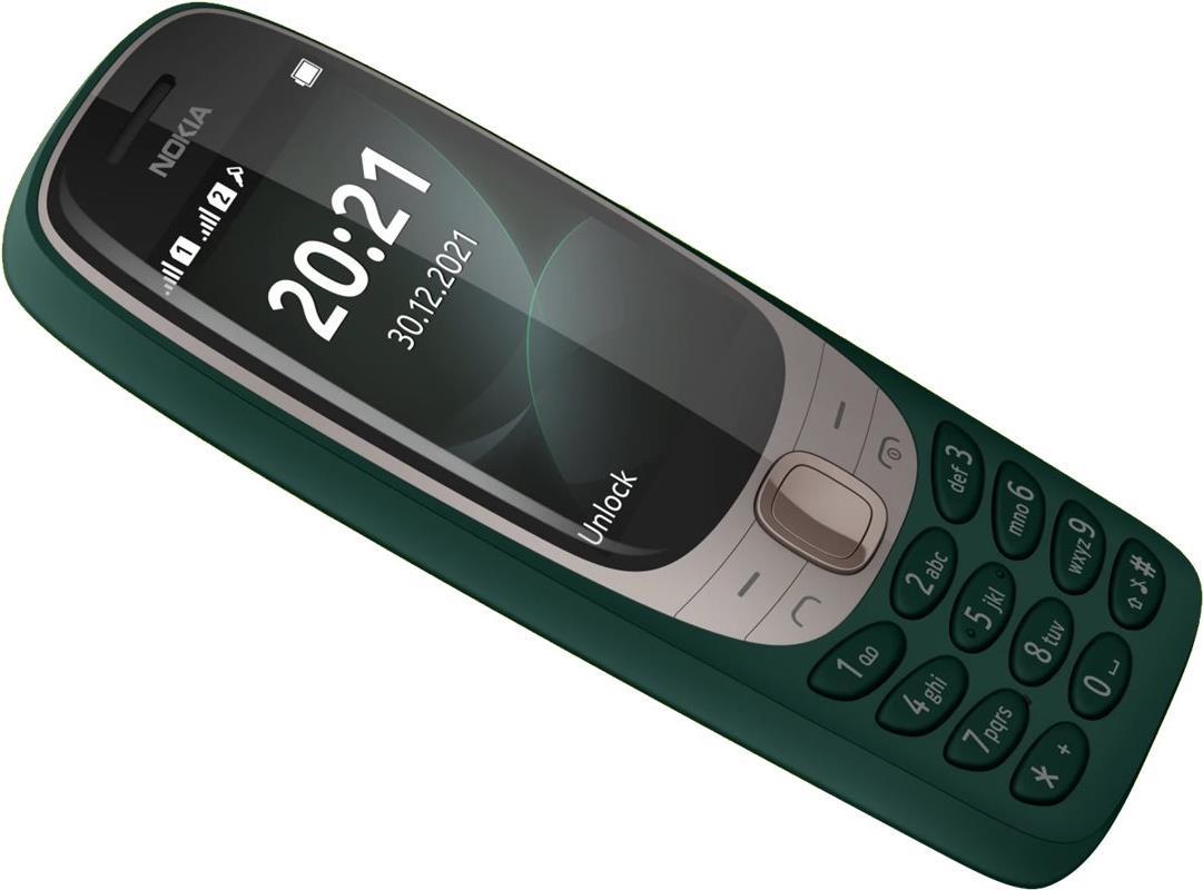 Nokia 6310 – Mobiltelefon – Dual-SIM – 8 MB – microSD slot – RAM 16 MB 0,3 MP – Nokia Series 30+ – Dunkelgrün