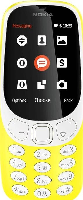 Nokia 3310 Dual SIM – Mobiltelefon – Dual-SIM – microSDHC slot – GSM – 320 x 240 Pixel – TFT – 2 MP – Gelb