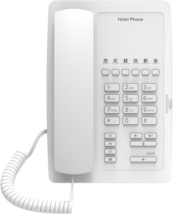 Fanvil H3W – IP-Telefon – Weiß – Kabelgebundenes Mobilteil – Tisch/Wand – Im Band – Out-of band – SIP-Info – 2 Zeilen (H3W WHITE)