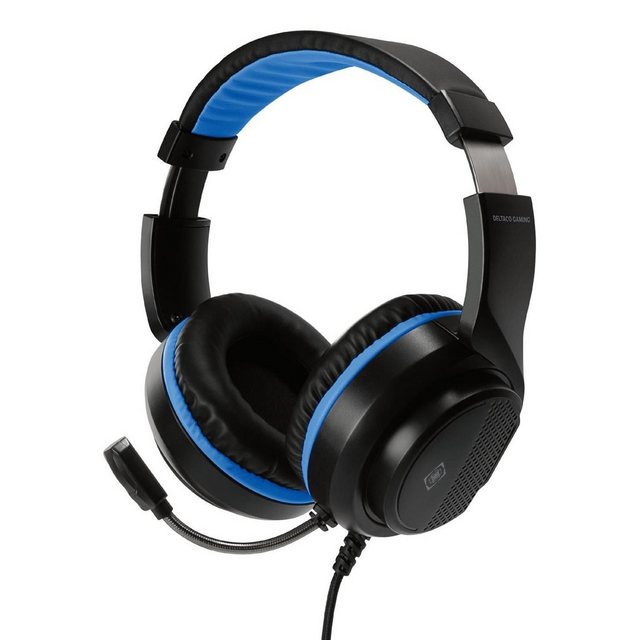 DELTACO Stereo Gaming Headset Kopfhörer für PS5 Headset (außenstehendes Mikrofon, inkl. 5 Jahre Herstellergarantie)