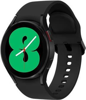 Samsung Galaxy Watch4 – 40 mm – schwarz – intelligente Uhr mit Sportband – schwarz – Anzeige 3,04 cm (1.2) – 16GB – 7,6GB – NFC, Wi-Fi, Bluetooth – 25,9 g (SM-R860NZKAEUE)