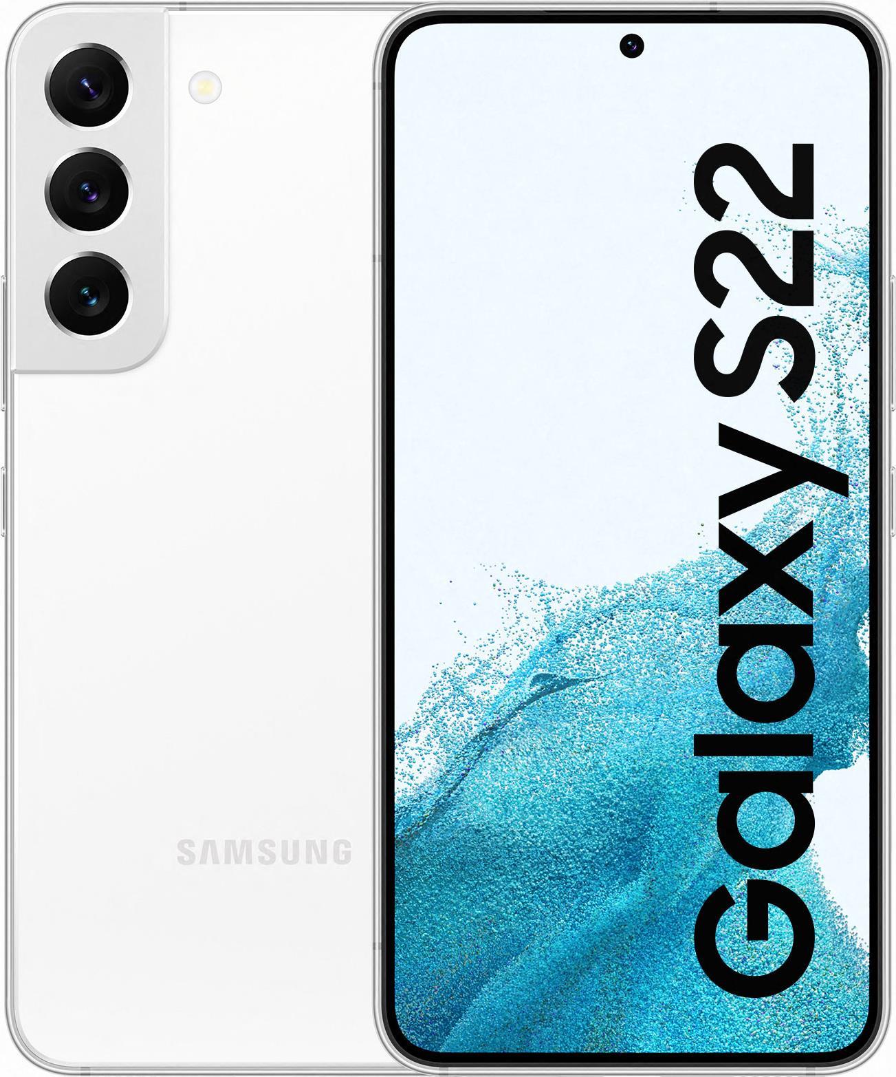 Samsung Galaxy S22 – 5G Smartphone – Dual-SIM – RAM 8 GB / 256 GB – OLED-Display – 6.1 – 2340 x 1080 Pixel (120 Hz) – Triple-Kamera 50 MP, 12 MP, 10 MP – front camera 10 MP – Phantom White