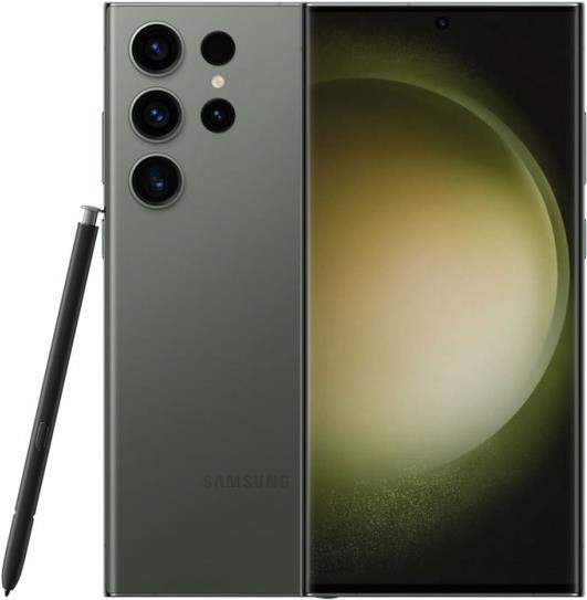 Samsung Galaxy S23 Ultra – 5G Smartphone – Dual-SIM – RAM 8 GB / Interner Speicher 256 GB – OLED-Display – 6.8 – 3088 x 1440 Pixel (120 Hz) – 4x x Rückkamera 200 MP, 12 MP, 10 MP, 10 MP – front camera 12 MP – grün (SM-S918BZGDEUE)