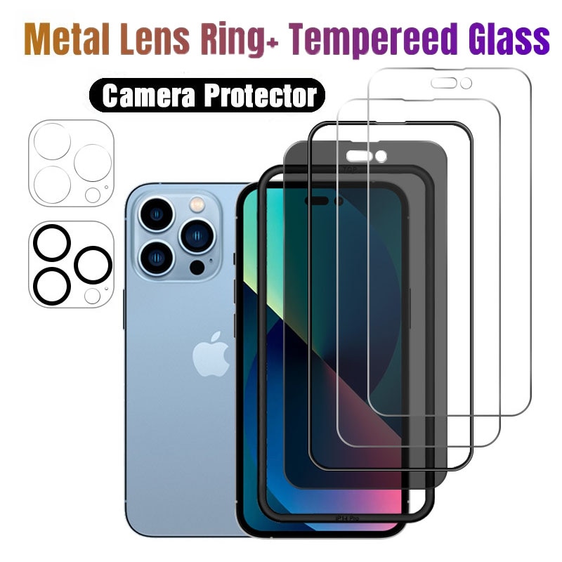 HD Glass Film For Apple IPhone 14 Pro Max Tempered Glass IPhone13 Screen Protector Iphone 14 13 12 11 Lens Film