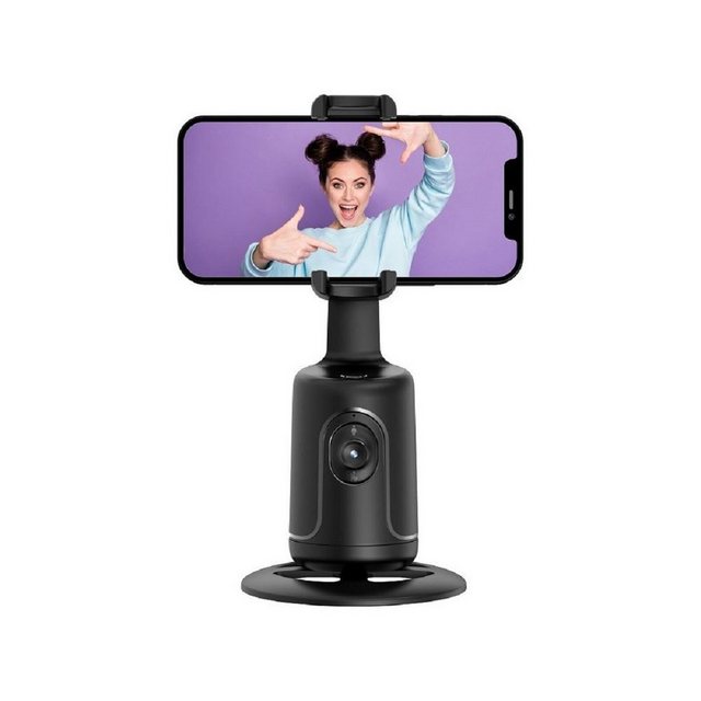 cofi1453 Selfiegerät mit Gesichtserkennung und automatischem Tracking Smartphone-Halterung