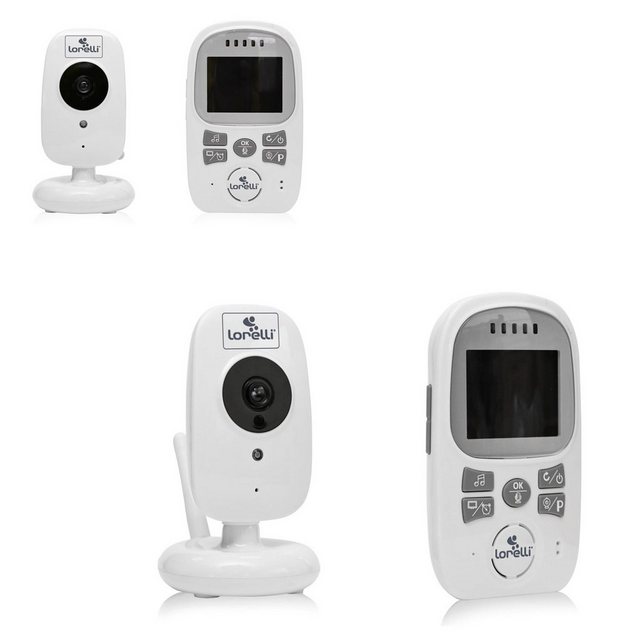 Lorelli Babyphone Babyphone Safeness, Nachtsicht, 2,4 ” LCD-Farbdisplay, Temperaturanzeige