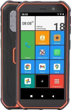 Olympia TREK 14 cm (5.5 ) Dual-SIM Android 10.0 4G USB Typ-C 3 GB 32 GB 5000 mAh Schwarz – Orange (2288)