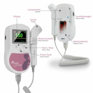 pulox Babyphone Sonotrax C Ultraschall Fetal Doppler mit Lautsprec