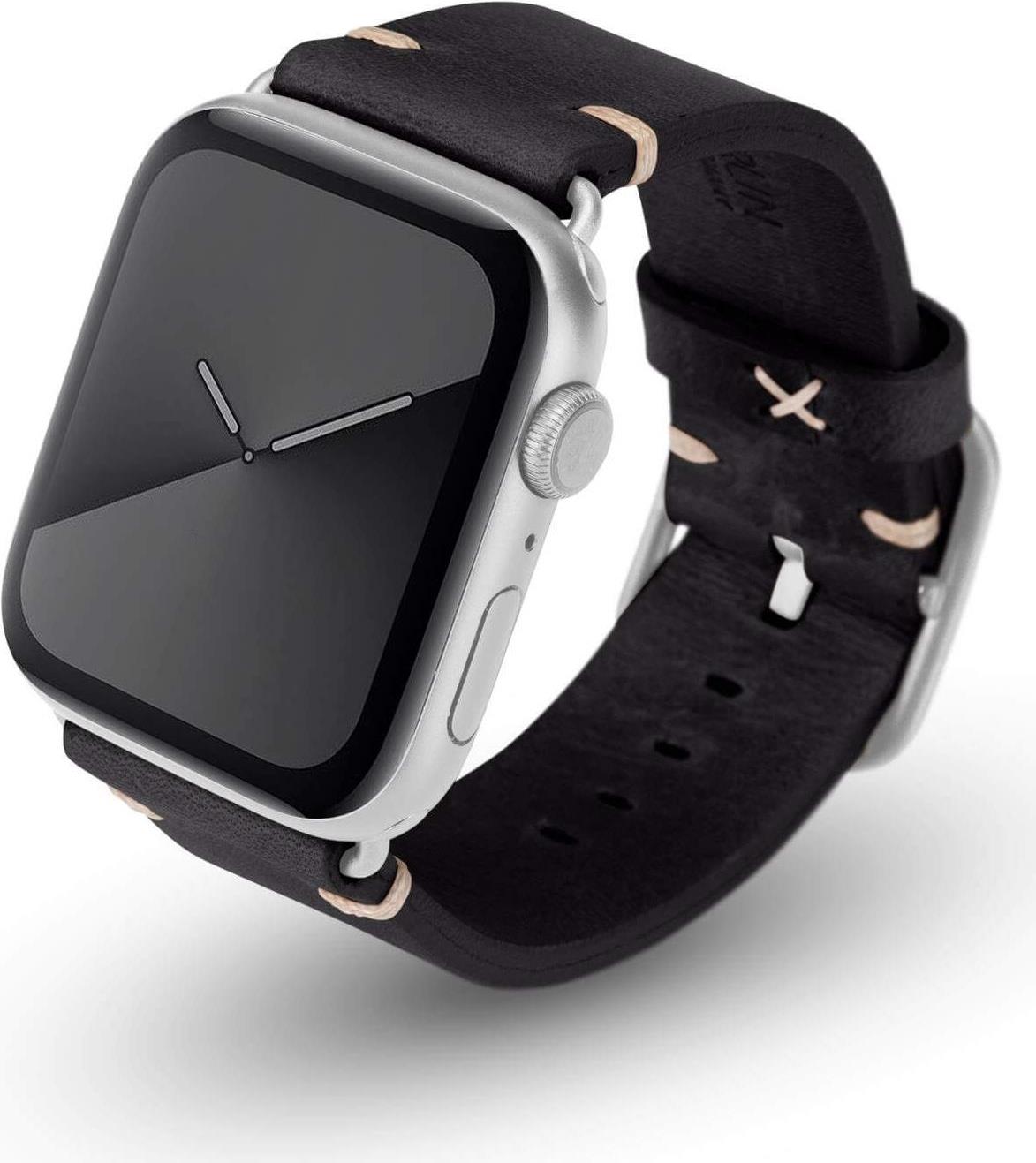 JT Berlin Watchband Alex Vintage – Apple Watch Ultra/42/44/45mm – schwarz – Edelstahl – S/M – 10625 (10625)