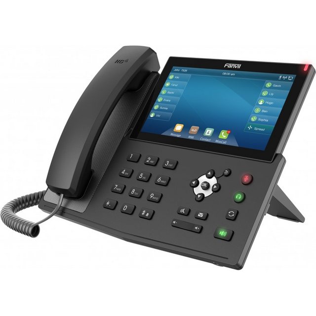 Fanvil X7 Enterprise IP Phone – Telefon – schwarz Kabelgebundenes Telefon