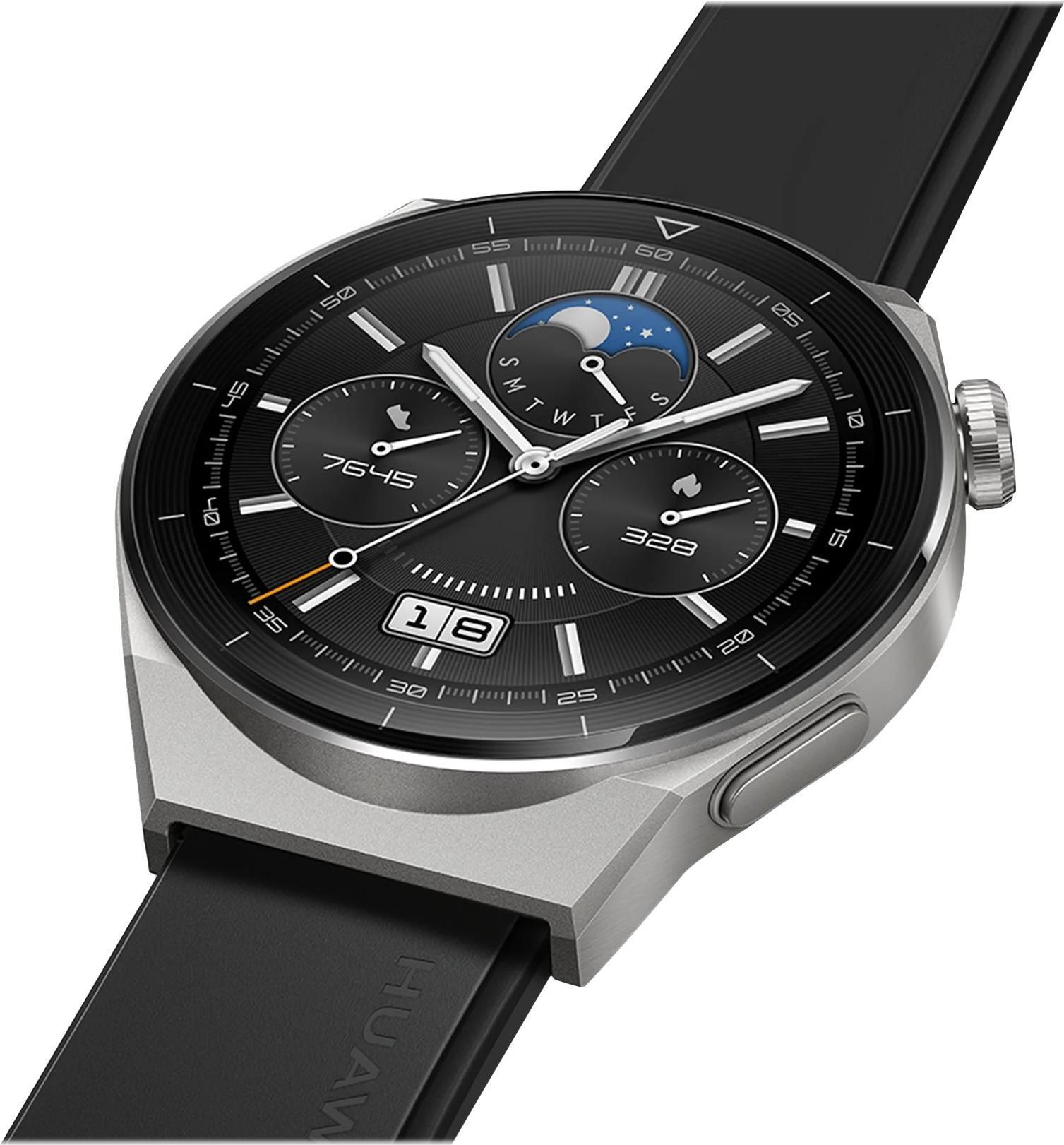 Huawei Watch GT 3 Pro – 46 mm – Titan – intelligente Uhr mit Riemen – Handgelenkgröße: 140-210 mm – Anzeige 3,632 cm (1,43) – NFC, Bluetooth – 54 g (55028468)