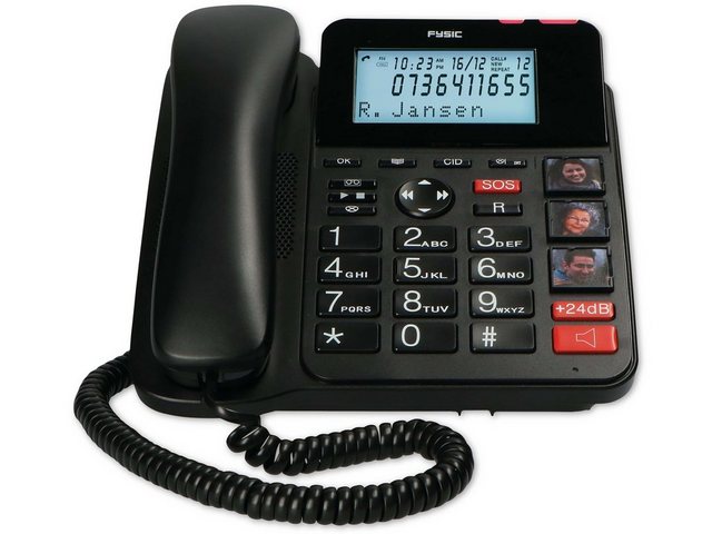 Fysic FYSIC DECT-Telefon FX-8025, mit Anrufbeantworter Kabelgebundenes Telefon