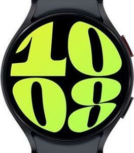 Samsung Galaxy Watch6 - 44 mm - intelligente Uhr mit Sportband - Graphit - Bandgröße: M/L - Anzeige 3,73 cm (1.5) - 16GB - NFC, Wi-Fi, Bluetooth - 33,3 g - Graphite (SM-R940NZKAEUE)