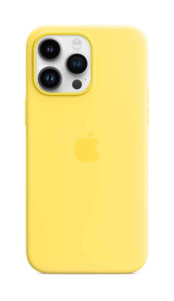 APPLE iPhone 14 Pro Max Silicone Case with MagSafe – Canary Yellow (MQUL3ZM/A)